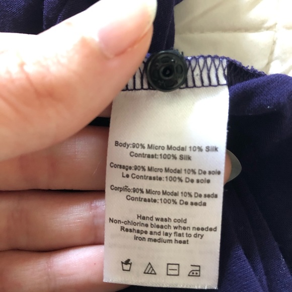 Faux Wrap Sleeveless Blouse Silk luxx tank - Picture 9 of 12